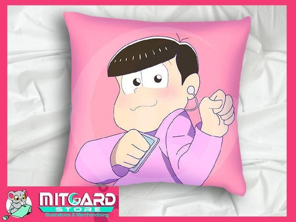 Pillow _ Osomatsu san _ Todomatsu Matsuno _ Hugging pillowcase anime 45cm x45cm - 1